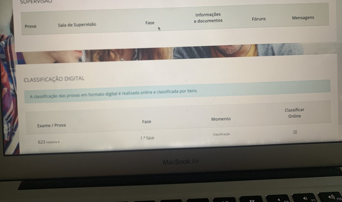 Painel de classificação digital sem itens atribuídos
