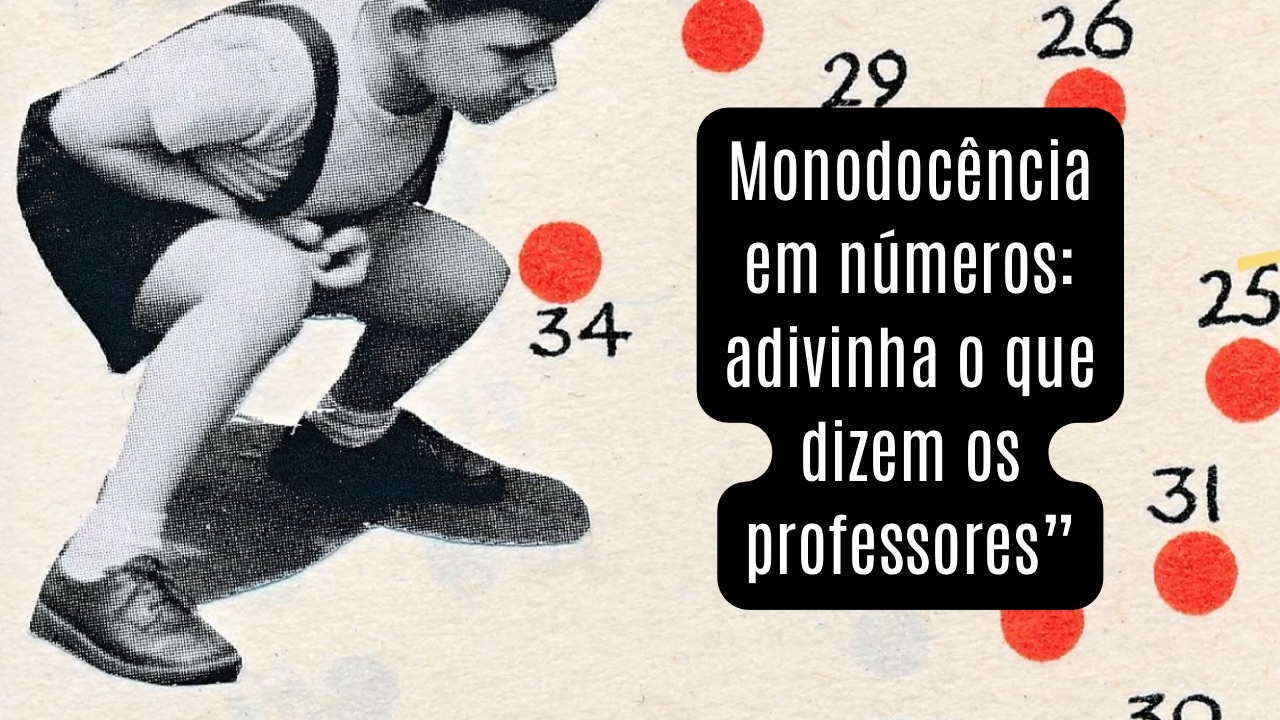 Ilustração de professores sobrecarregados